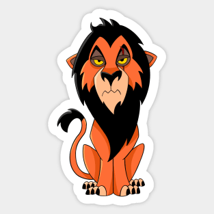 Scar character, the lion king Sticker